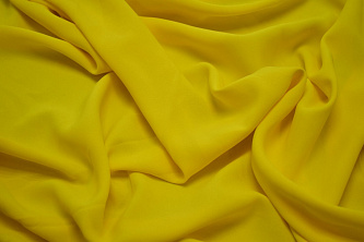 Плательная желтая ткань W-127190