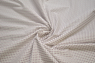 Рубашечная белая синяя ткань геометрия W-132894