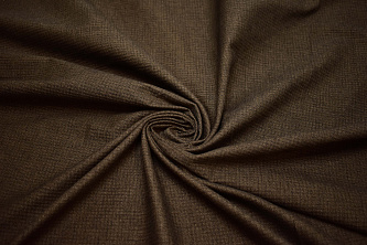 Костюмная коричневая фактурная ткань W-132718