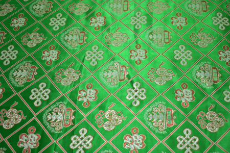 Китайский зеленый узор орнамент W-131872