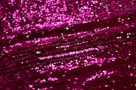 Сетка с розовыми серебристыми пайетками W-132470