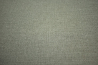 Костюмная оливковая ткань лен W-131857