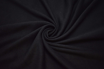 Костюмная черная ткань W-125536