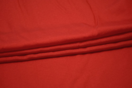 Плательная красная ткань W-126722