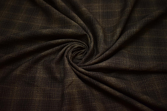 Костюмная коричневая ткань W-131085