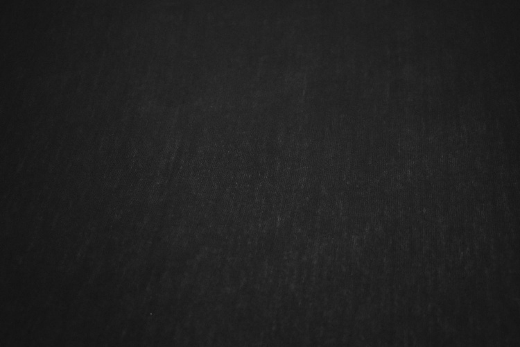 Трикотаж кулирка черный W-125740