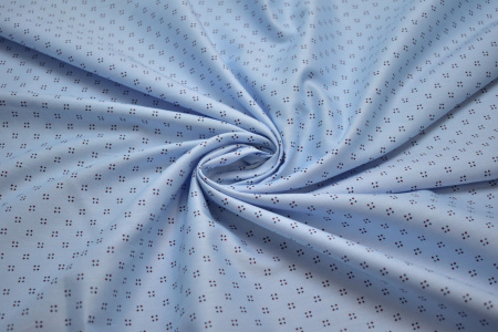 Рубашечная голубая ткань геометрия W-132497