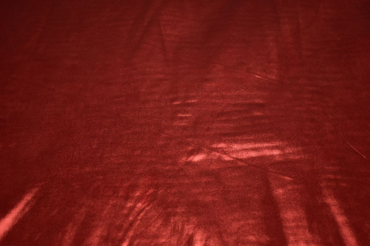 Парча-стрейч красного цвета W-129016