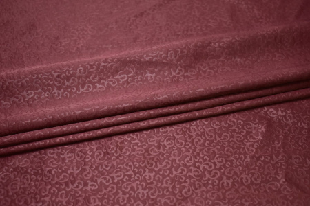 Плательная малиновая ткань узор W-130361