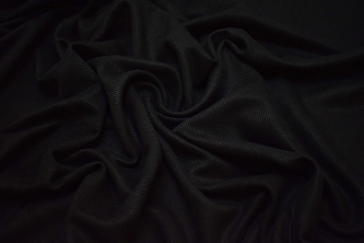 Костюмная черная ткань W-129668
