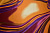Атлас оранжевый абстрактный узор W-130734