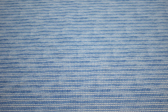 Рубашечная синяя белая ткань полоска W-130961