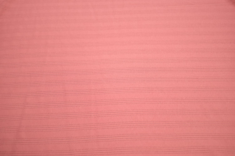 Трикотаж розовый фактурный W-127130