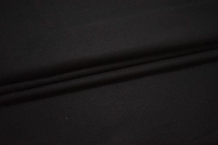 Костюмная черная ткань W-132121