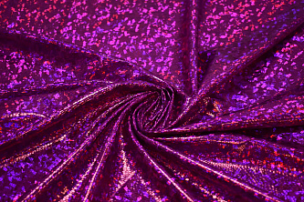 Трикотаж диско фиолетовый W-128199