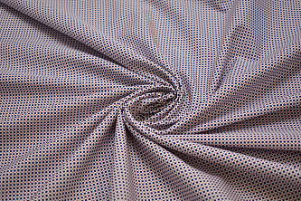 Рубашечная белая синяя ткань геометрия W-131549