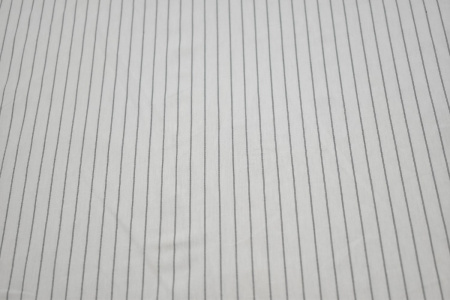Рубашечная белая ткань полоска W-128815