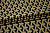 Жаккард черный с золотым узором W-132204