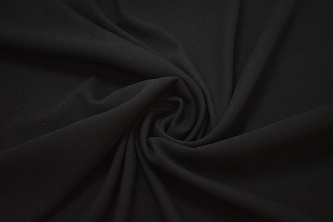 Пальтовая черная ткань W-125563