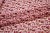 Шифон розовый бордовый цветы W-129379