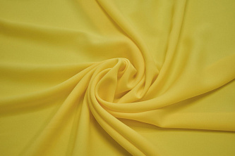 Плательная желтая ткань W-127182