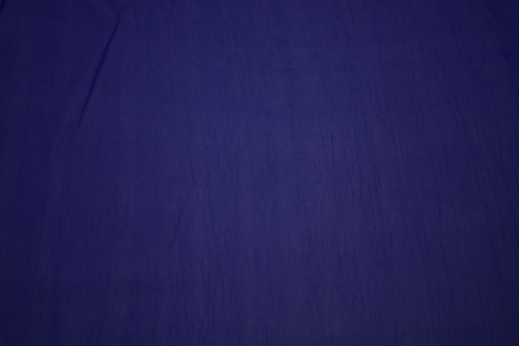Шифон однотонный синий японский W-130506