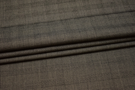Костюмная бежевая ткань W-132073