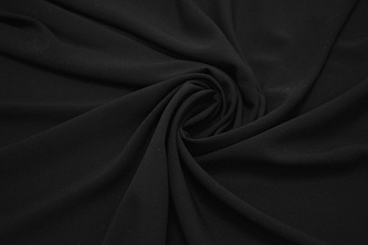 Плательная черная ткань W-127193