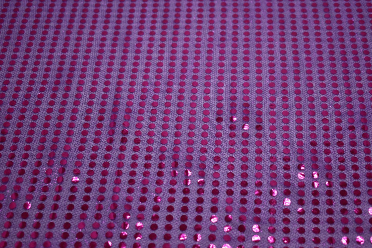 Сетка фиолетовая с пайетками W-129247
