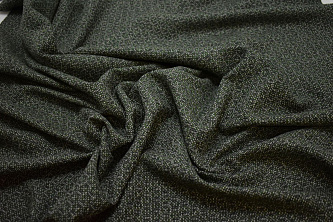 Пальтовая серая зеленая ткань W-131863