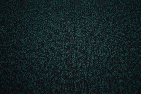 Костюмная букле бирюзовая черная ткань W-133021