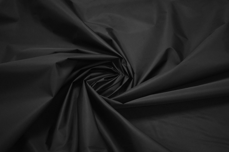 Курточная черная ткань W-126974