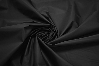 Курточная черная ткань W-126974