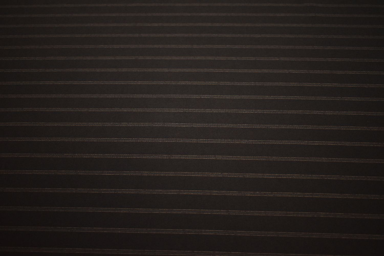 Костюмная коричневая ткань полоска W-133197