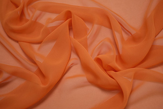 Шифон оранжевого цвета W-126898