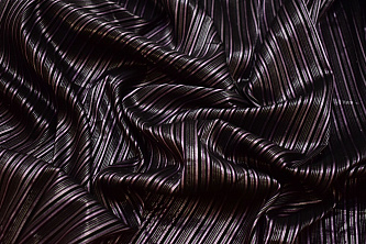 Рубашечная черная фиолетовая ткань в полоску W-133168