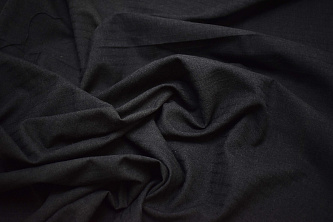 Костюмная ткань темно-серая фактурная полоска W-132816