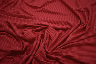 Трикотаж лапша красного цвета W-131756