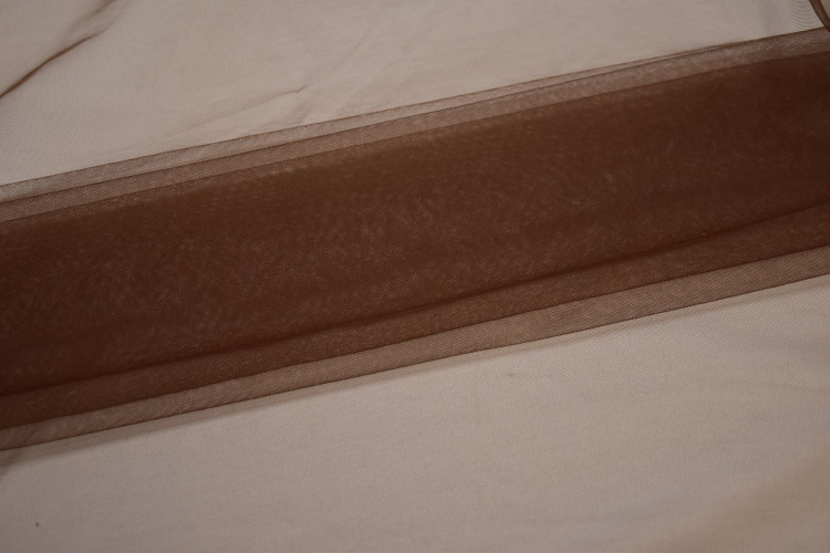 Сетка мягкая коричневого цвета W-125944
