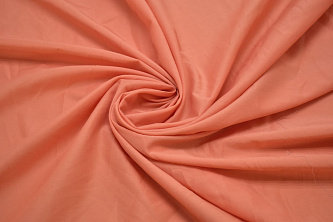 Плательная персиковая ткань W-131012