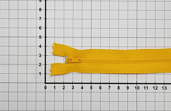Молния неразъемная юбочная желтая W-133326