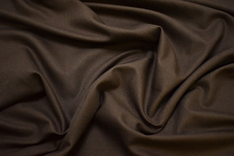 Костюмная коричневая ткань W-130538