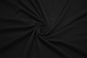 Плательная черная ткань W-129157