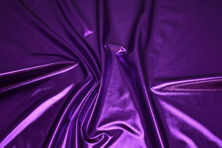 Парча-стрейч фиолетового цвета W-130274