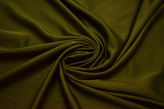 Плательная цвета хаки ткань W-128772