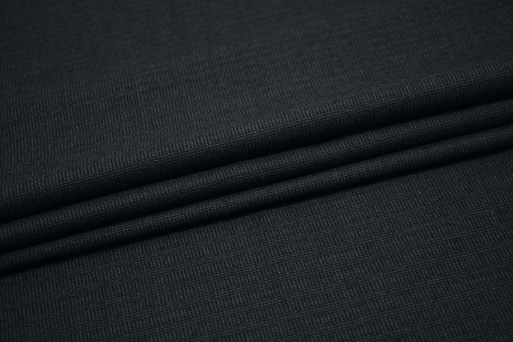 Костюмная серо-синяя ткань W-131078