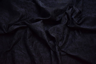 Костюмная фиолетово-черная ткань W-132335