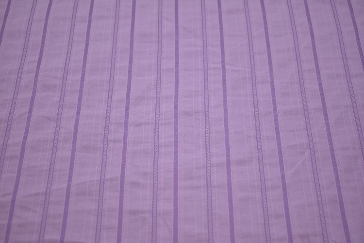 Рубашечная сиреневая ткань полоска W-132434