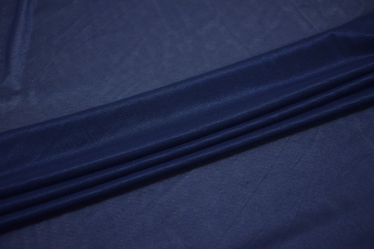 Сетка-стрейч синего цвета W-128135