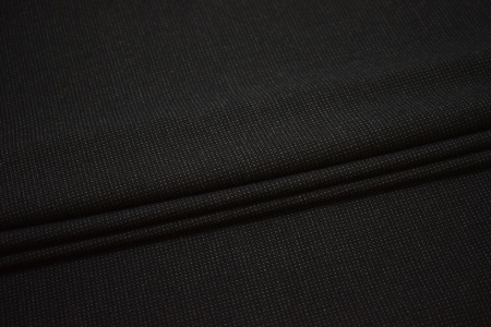 Костюмная черная серая ткань W-132899